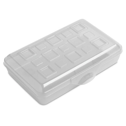 Sterilite Small Pencil Box Plastic, Clear