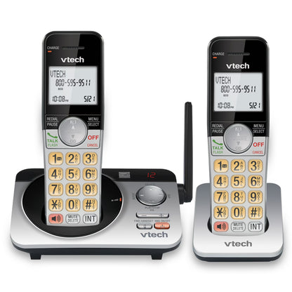 VTech CS5229-2 2 Handset Extended Range DECT 6.0 Cordless Phone with Answering System (SilverBlack)