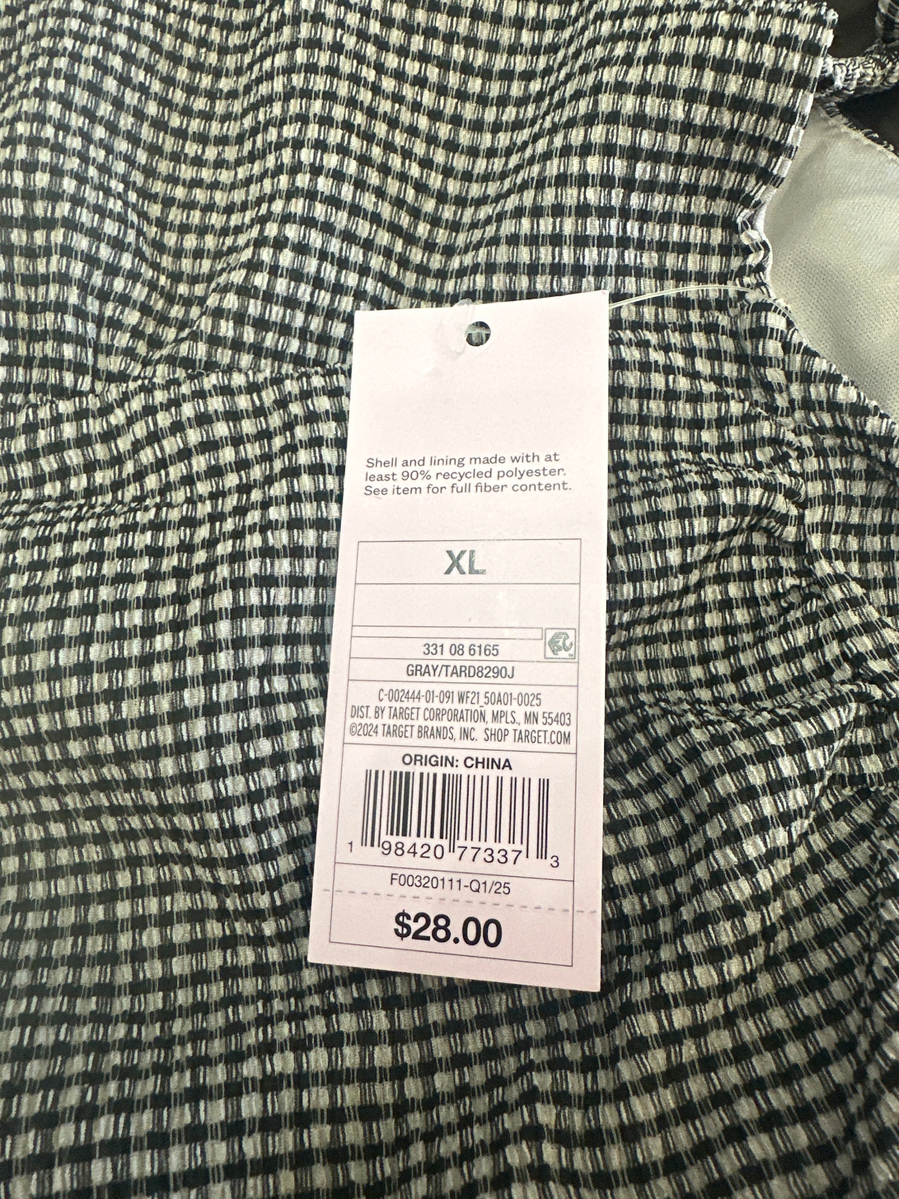 Women's Wild Fable Smocked Gingham Maxi Dress