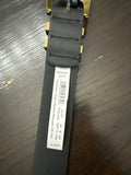 Universal Thread™ Black Faux Leather Belt with Gold Hardware