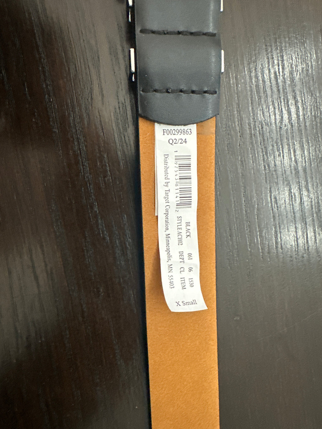 A New Day™ Faux Leather Belt with Polished Silver Buckle
