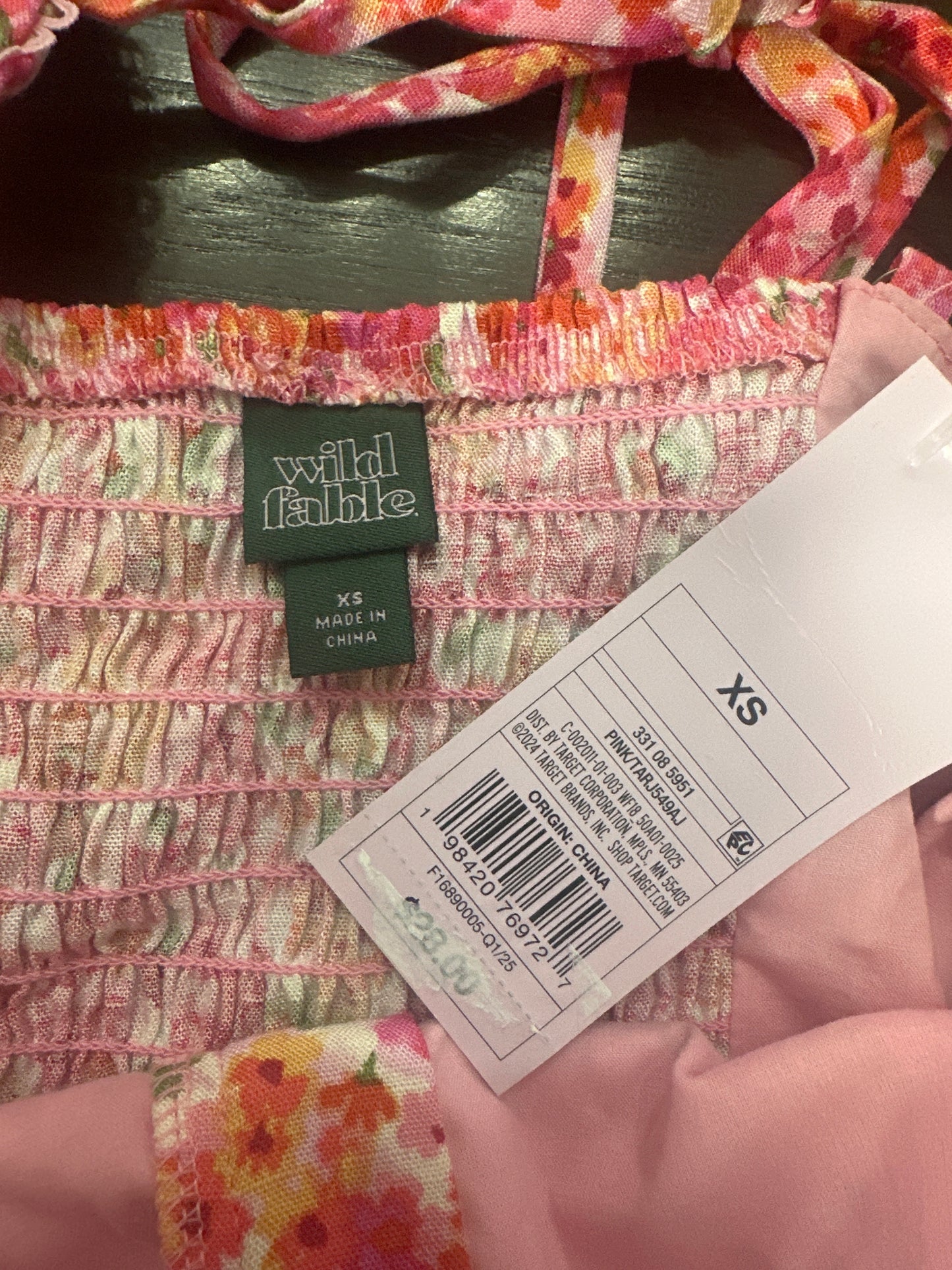 Women’s Hook and Eye Romper Pink Floral