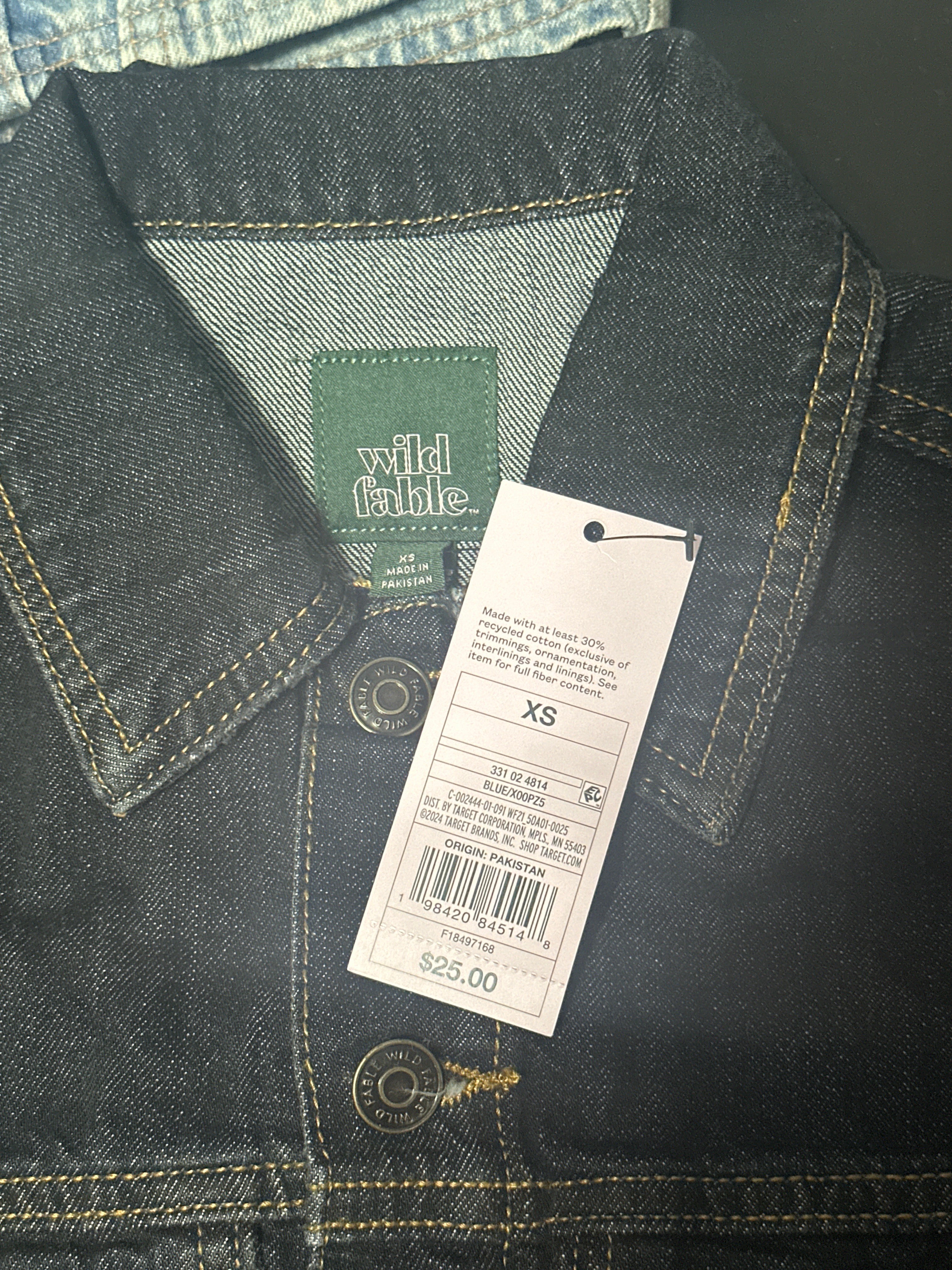 Women's Sleeveless Dark Wash Denim Vest