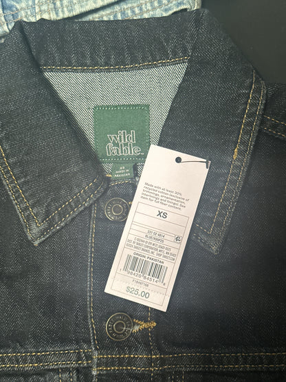 Women's Sleeveless Dark Wash Denim Vest