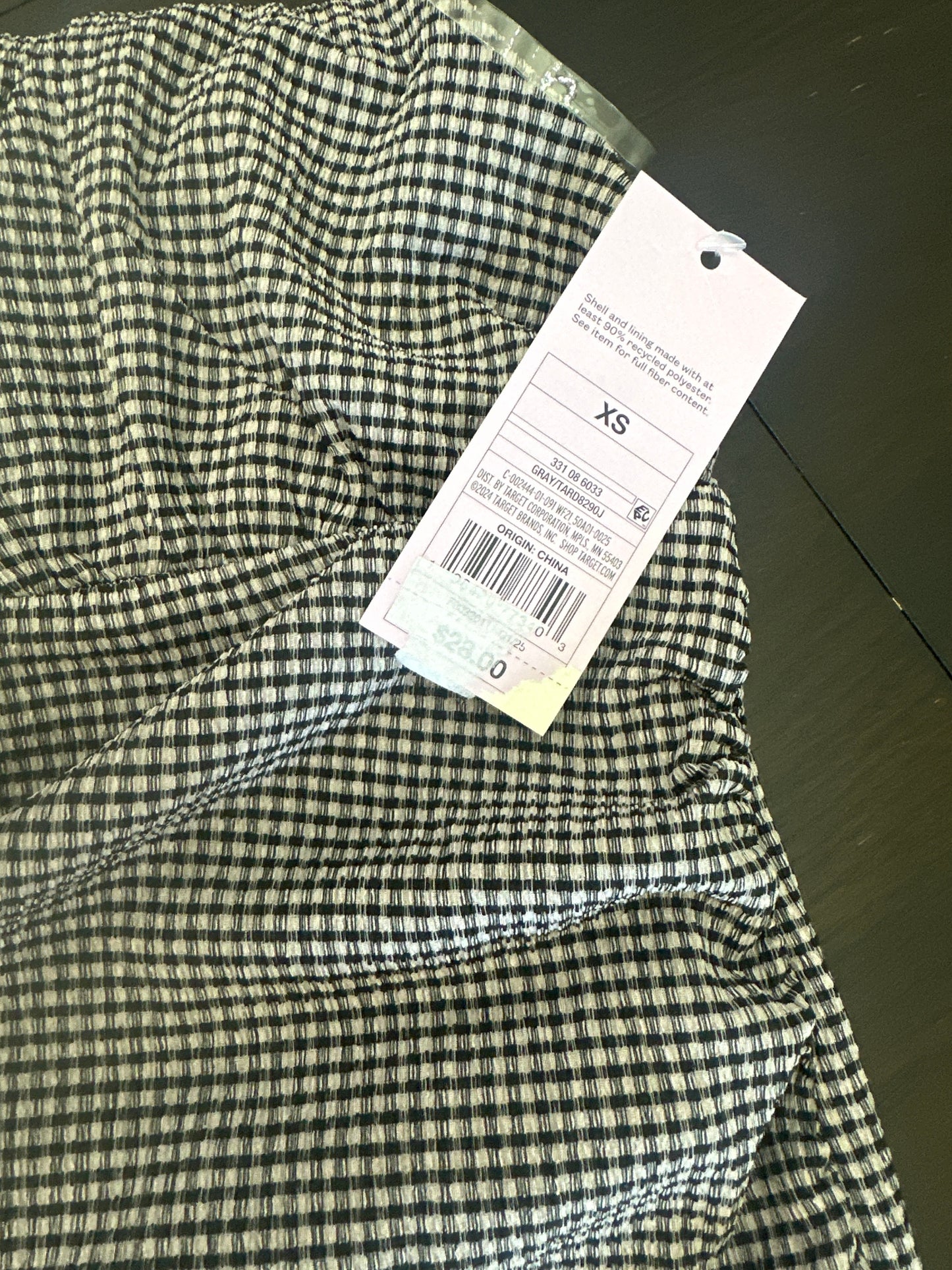 Women's Wild Fable Smocked Gingham Maxi Dress