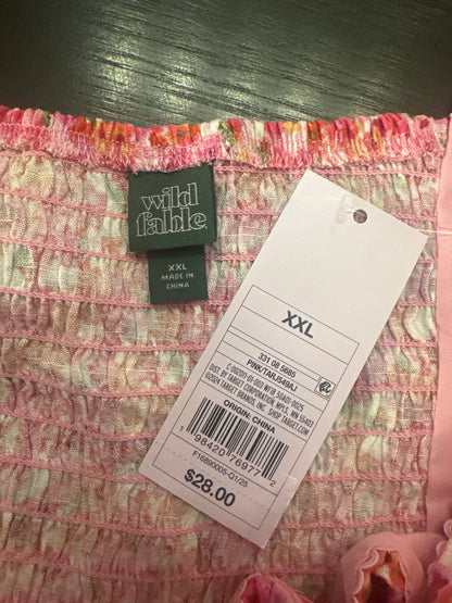 Women’s Hook and Eye Romper Pink Floral