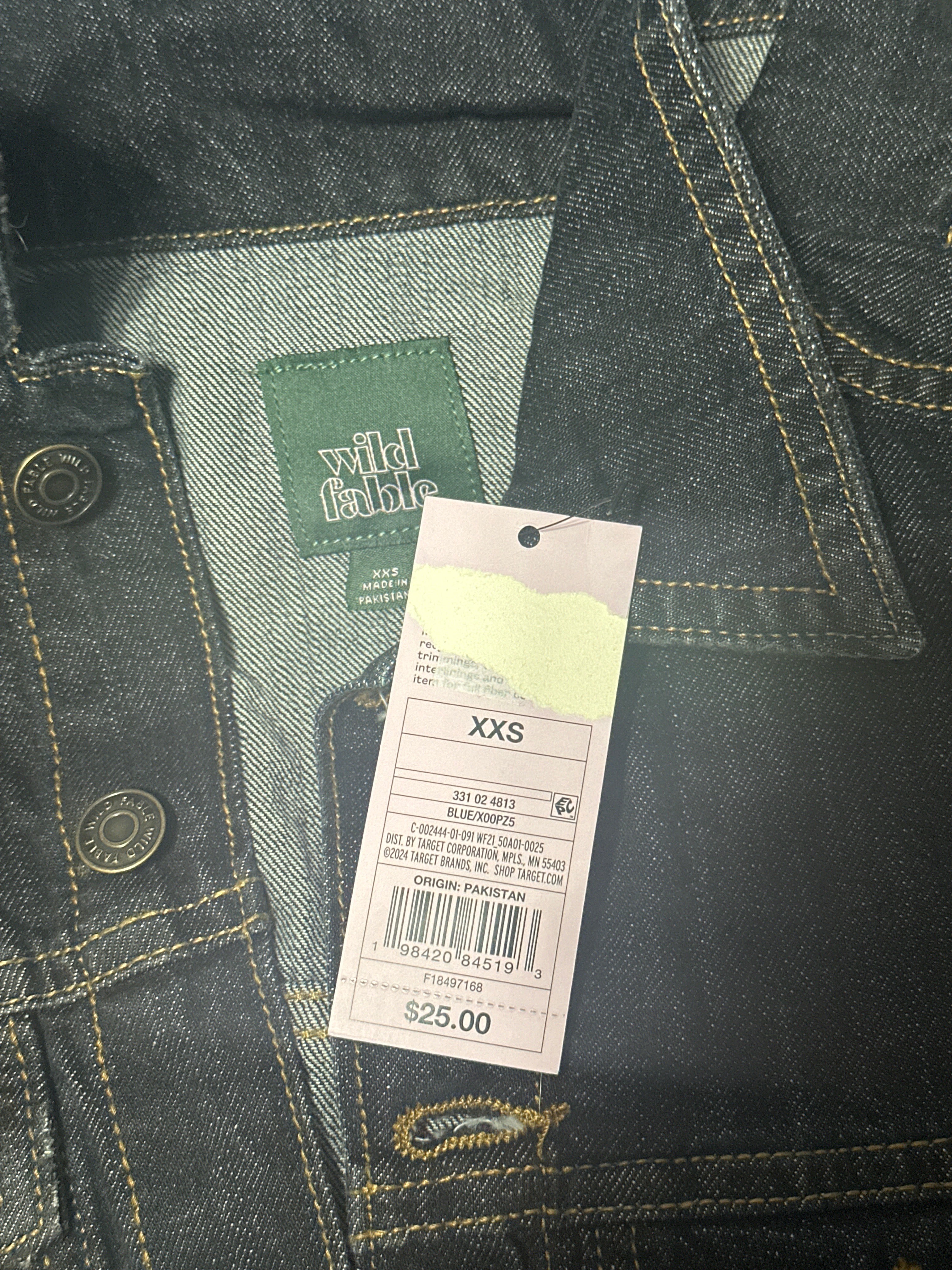 Women's Sleeveless Dark Wash Denim Vest