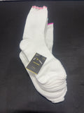 Art Class girls white lettuce-edge crew socks 6 pack