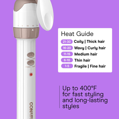 Conair Double Ceramic 3-Barrel Curling Iron, Hair Curler for All Lengths