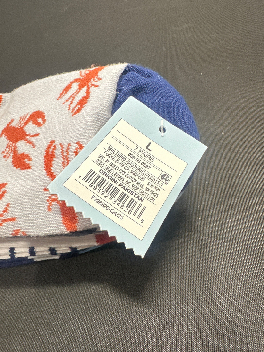 Cat & Jack Boys Low-Cut Socks 7 Pairs L 3-7