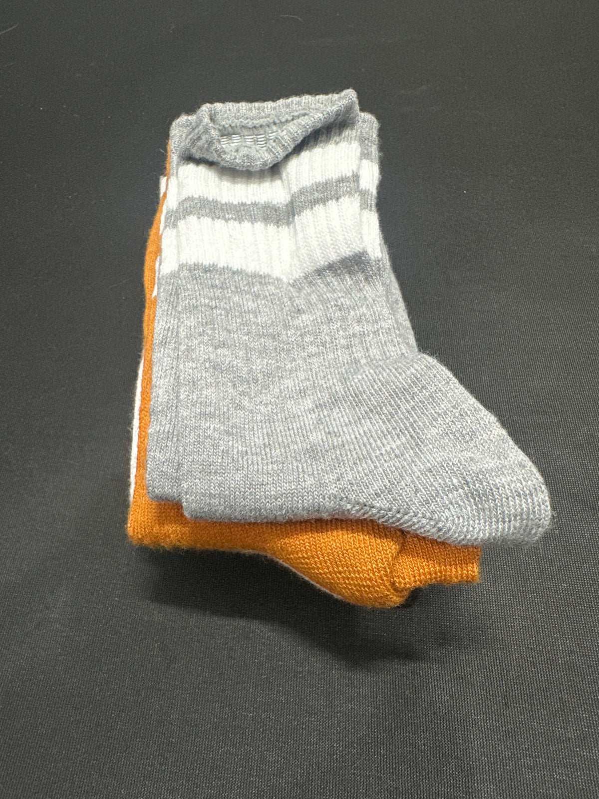 Cat & Jack boys' striped crew socks 4-pack, multicolor neutrals