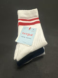 Cat & Jack boys striped crew socks 4 pack size M