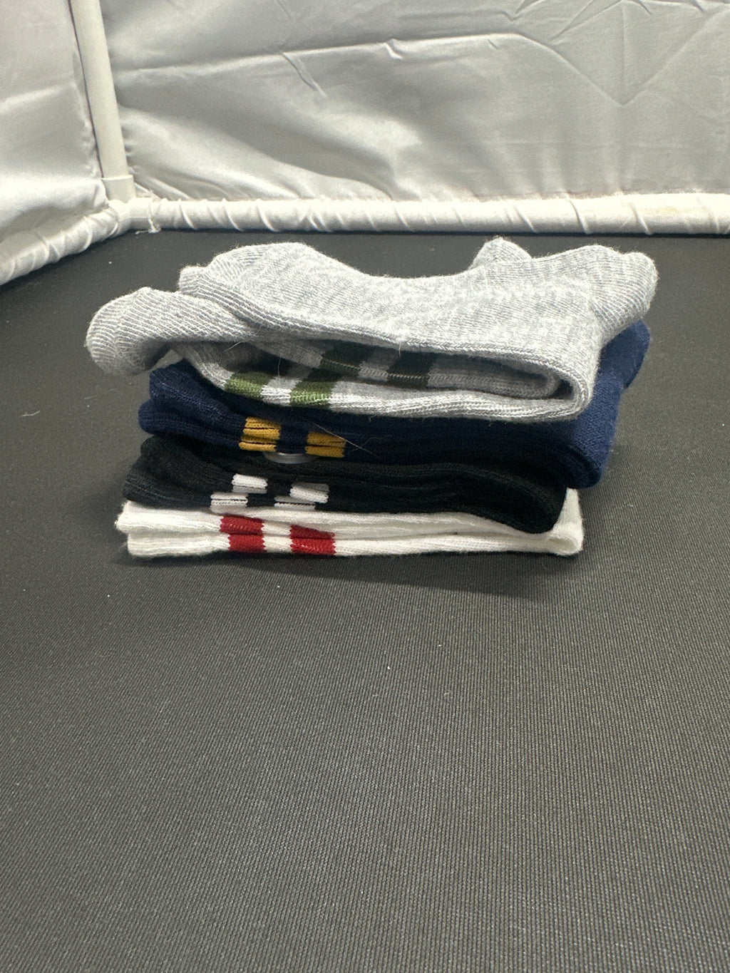 Cat & Jack boys striped crew socks 4 pack size M
