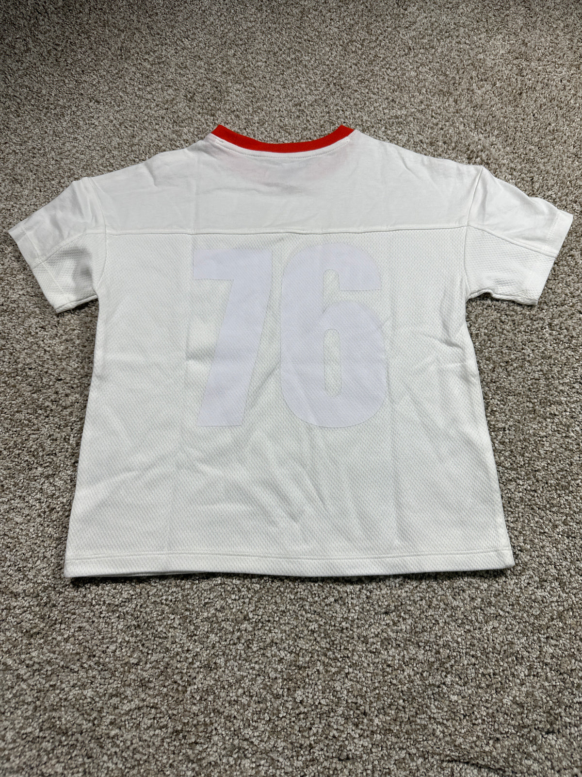 Cat & Jack Kids White City Athletics 76 Oversized T Shirt Size S 6/7