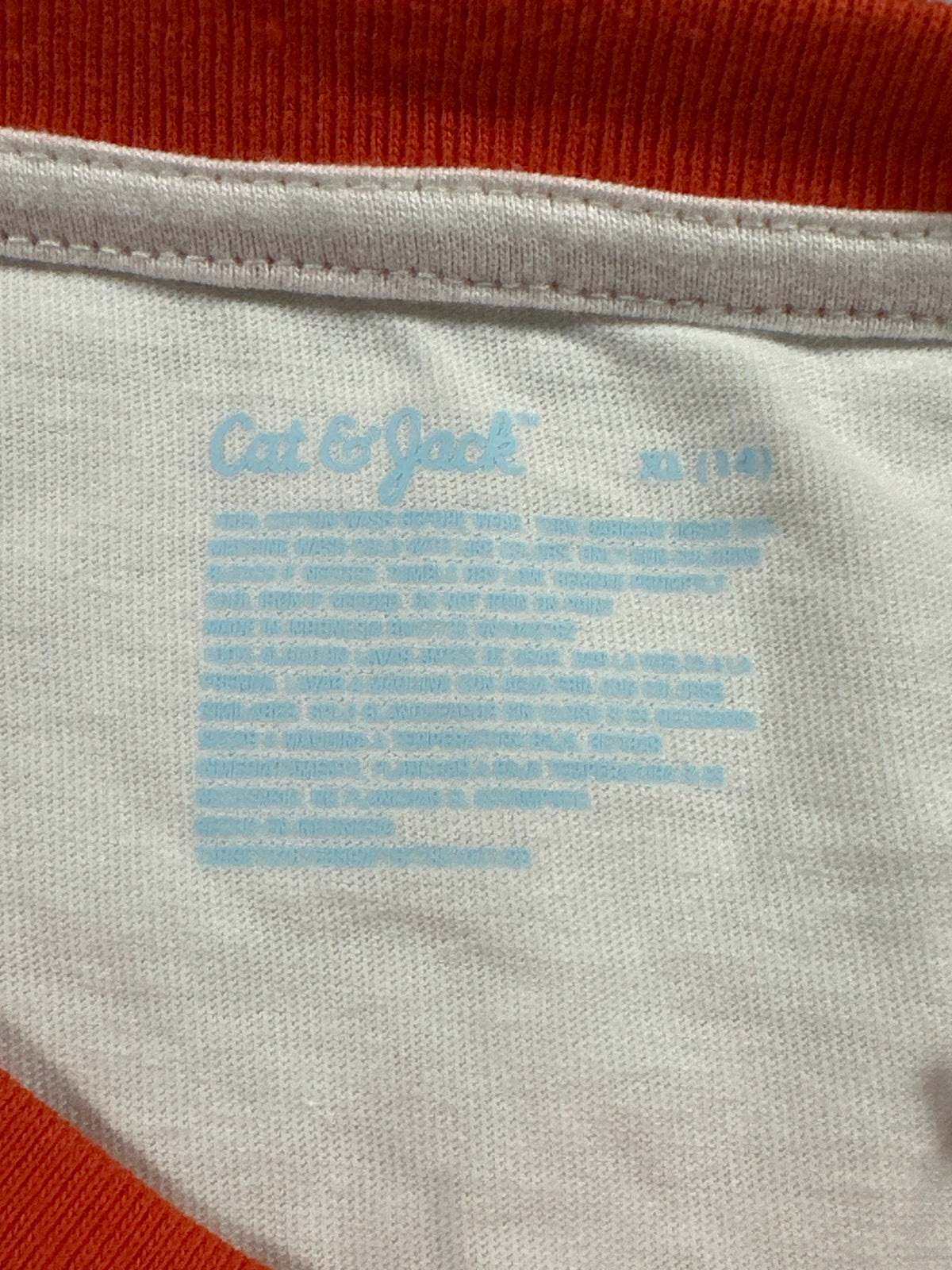 Cat & Jack Kids White City Athletics 76 Oversized T Shirt Size XL 14