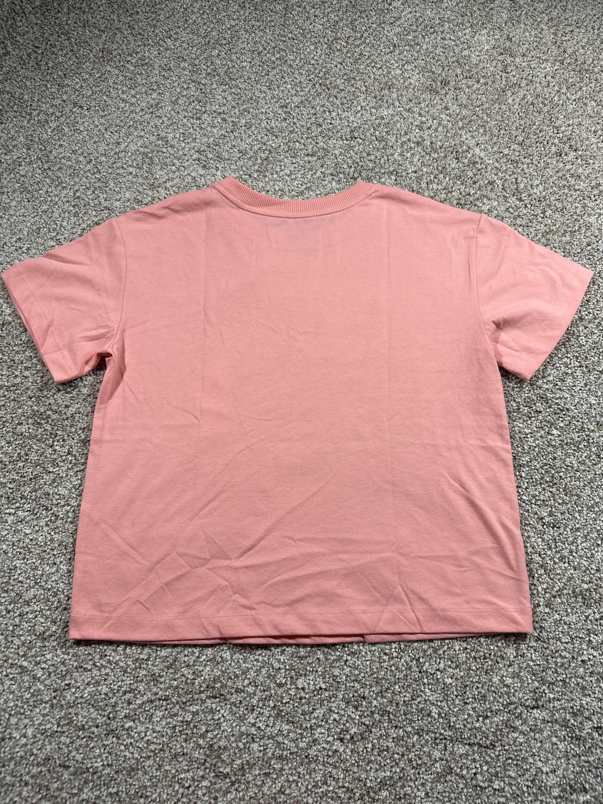 Cat & Jack Girls Peach Pink Heart T Shirt Size L