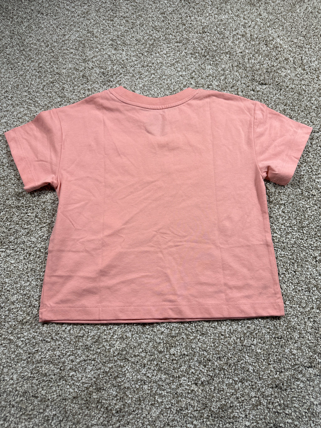 Cat & Jack Girls Peach Pink Heart T Shirt Size S
