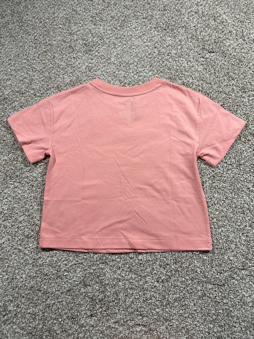 Cat & Jack Girls Peach Pink Heart T Shirt Size XS