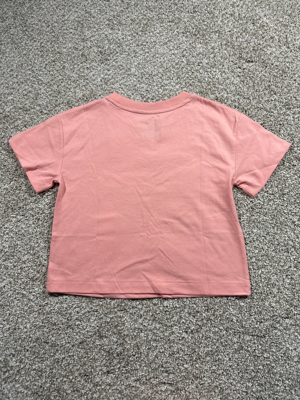 Cat & Jack Girls Peach Pink Heart T Shirt Size XS