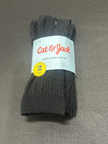 Cat & Jack kids black knee-high socks 2 pack, size S
