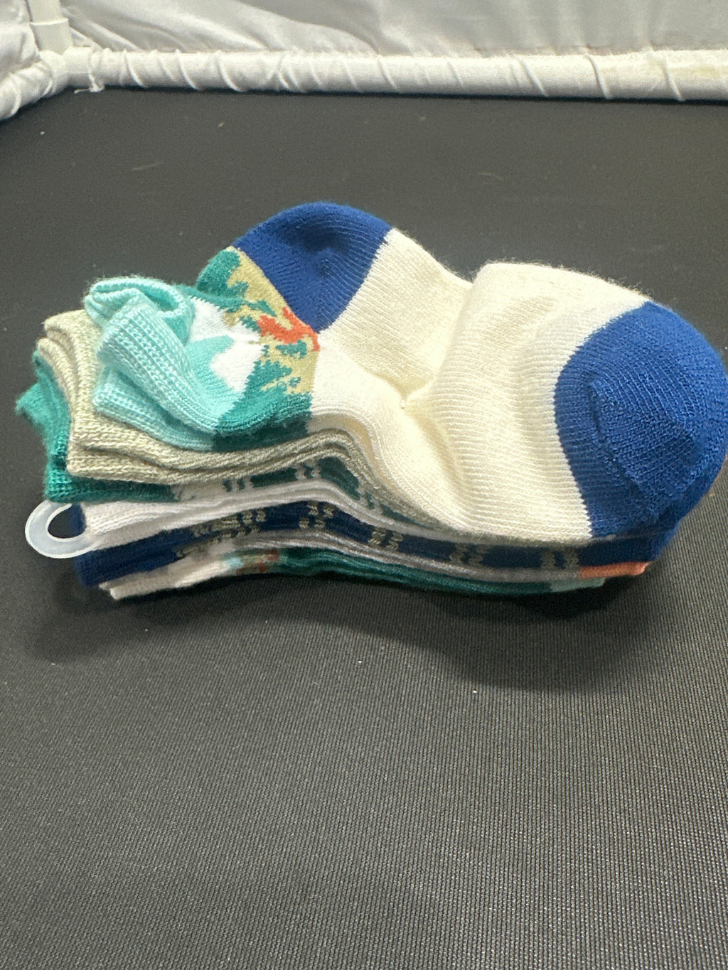 Cat & Jack kids multicolor ankle socks 7 pack, size S