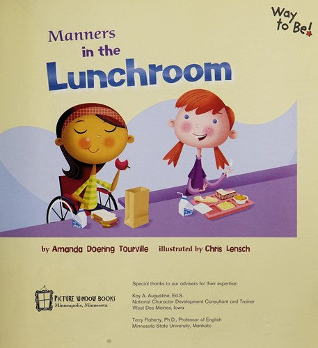 Manners in the lunchroom by Amanda Doering Tourville Hardcover Children's Book