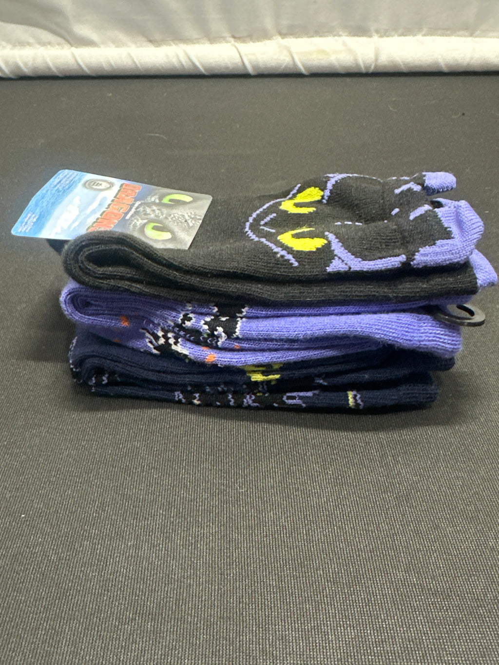DreamWorks How to Train Your Dragon boys crew socks 3 pack, size S/M