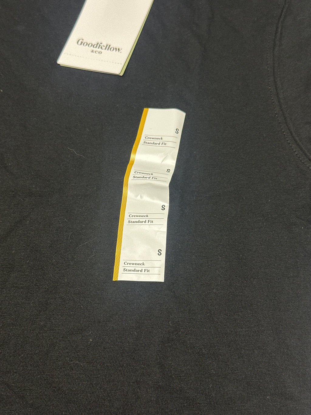 Goodfellow & Co Black Crew Neck T Shirt Size S product photo 2