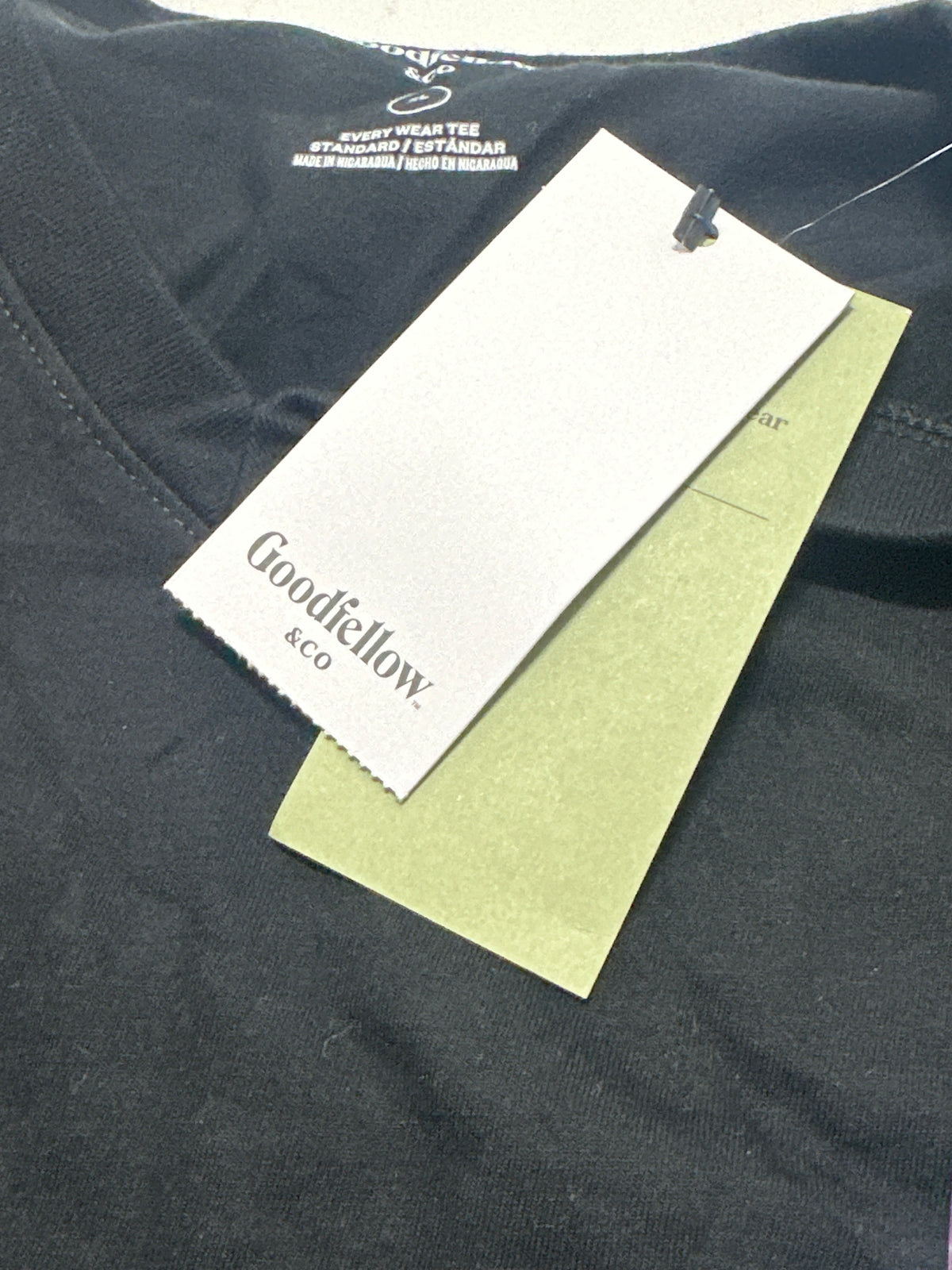 Goodfellow & Co Black V Neck T Shirt Size XL