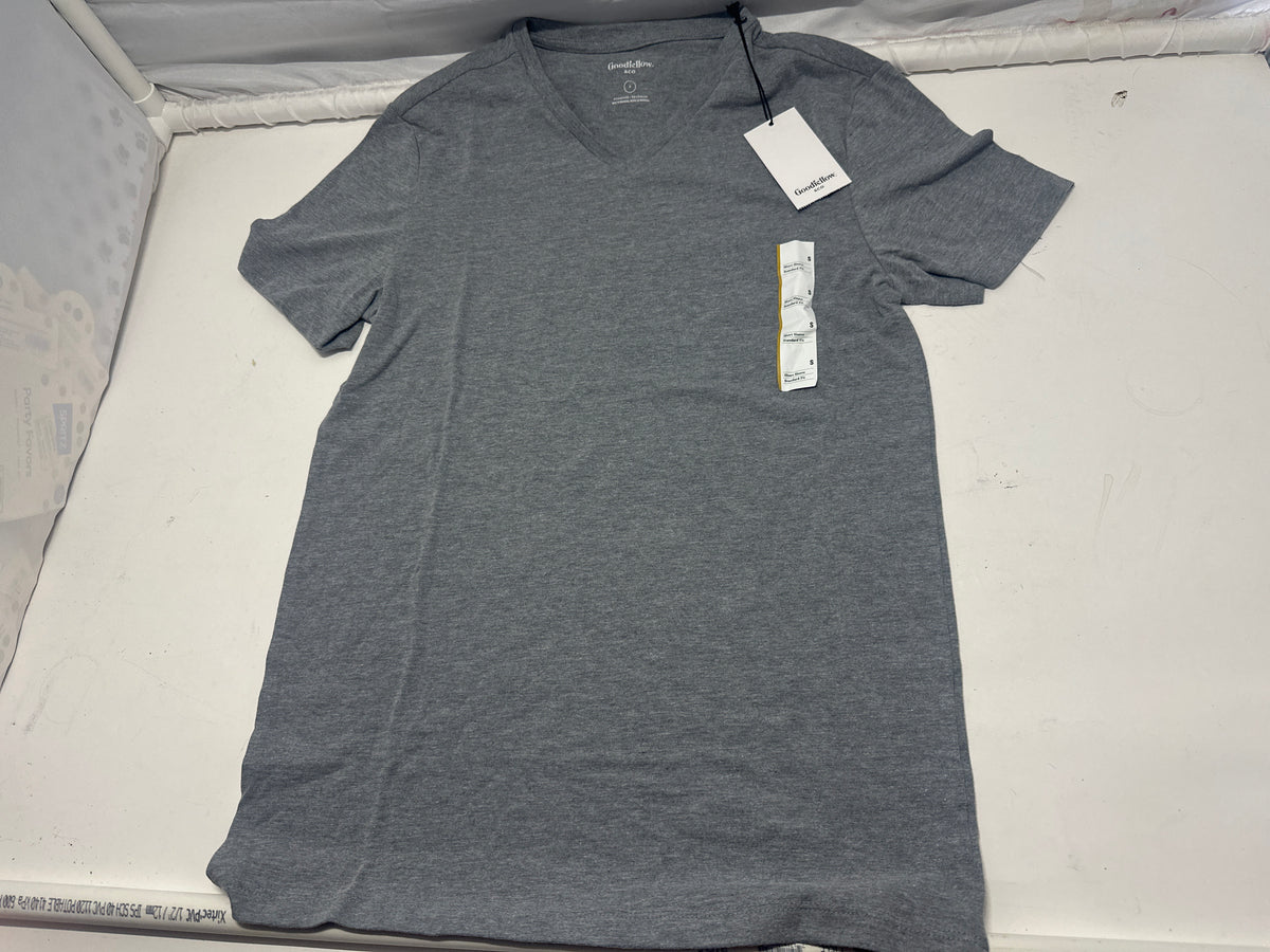 Goodfellow & Co Casual Gray V Neck T Shirt Size S product photo 1
