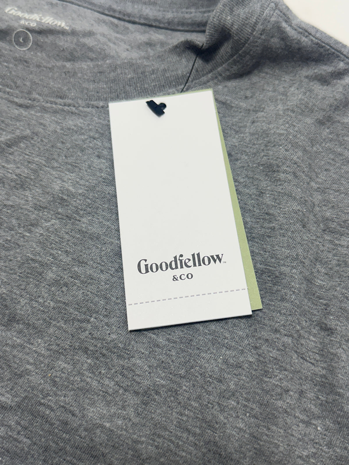 Goodfellow & Co Casual Gray Crew Neck T Shirt Size L product photo 4