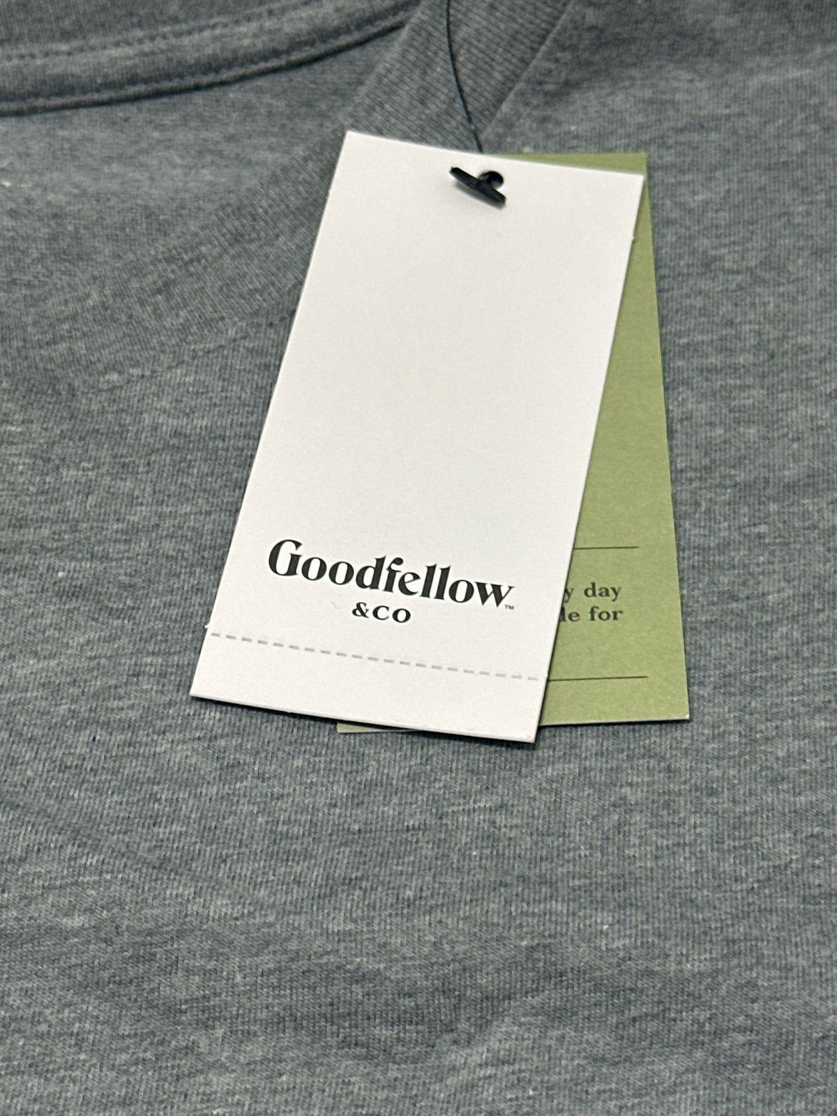Goodfellow & Co Casual Gray Crew Neck T Shirt Size XL product photo 3