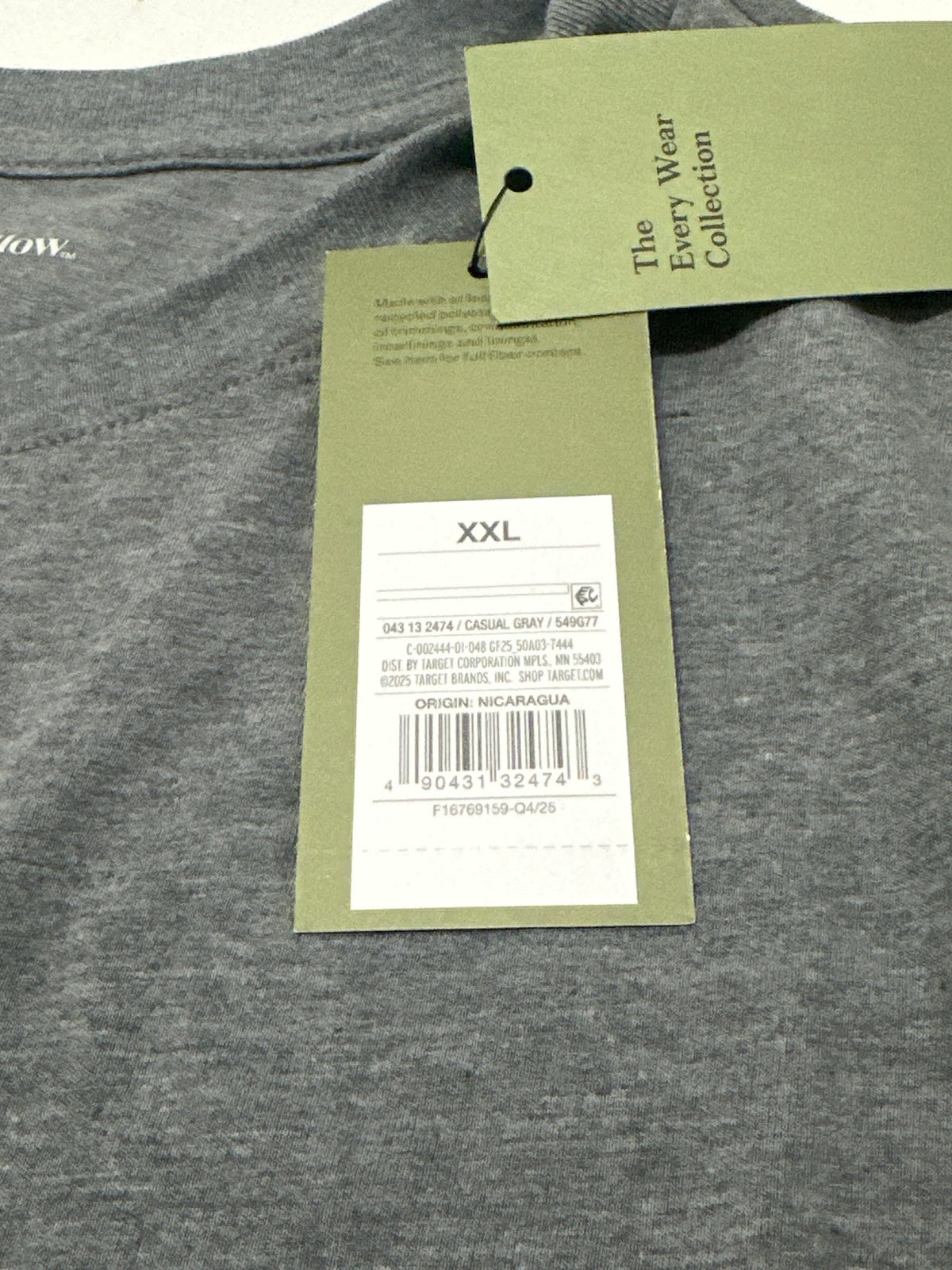 Goodfellow & Co Casual Gray Crew Neck T Shirt Size XXL product photo 5