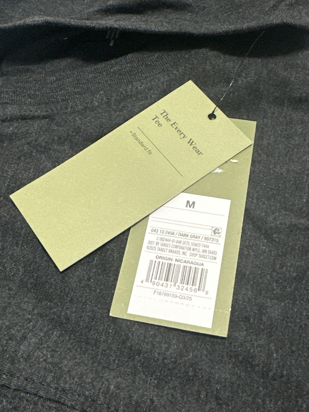 Goodfellow & Co Dark Gray V Neck T Shirt Size M product photo 5