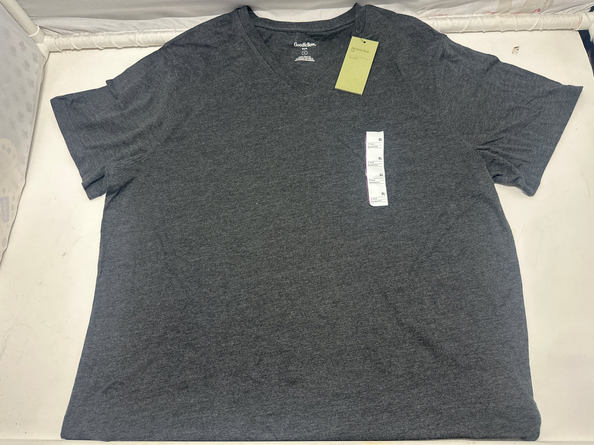 Goodfellow & Co Dark Gray V Neck T Shirt Size XL product photo 1