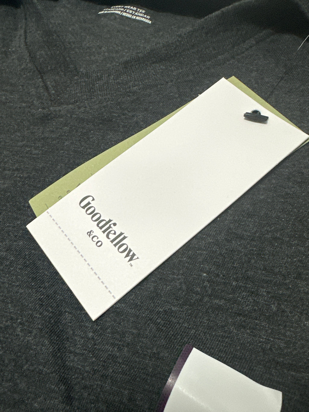 Goodfellow & Co Dark Gray V Neck T Shirt Size XL product photo 4