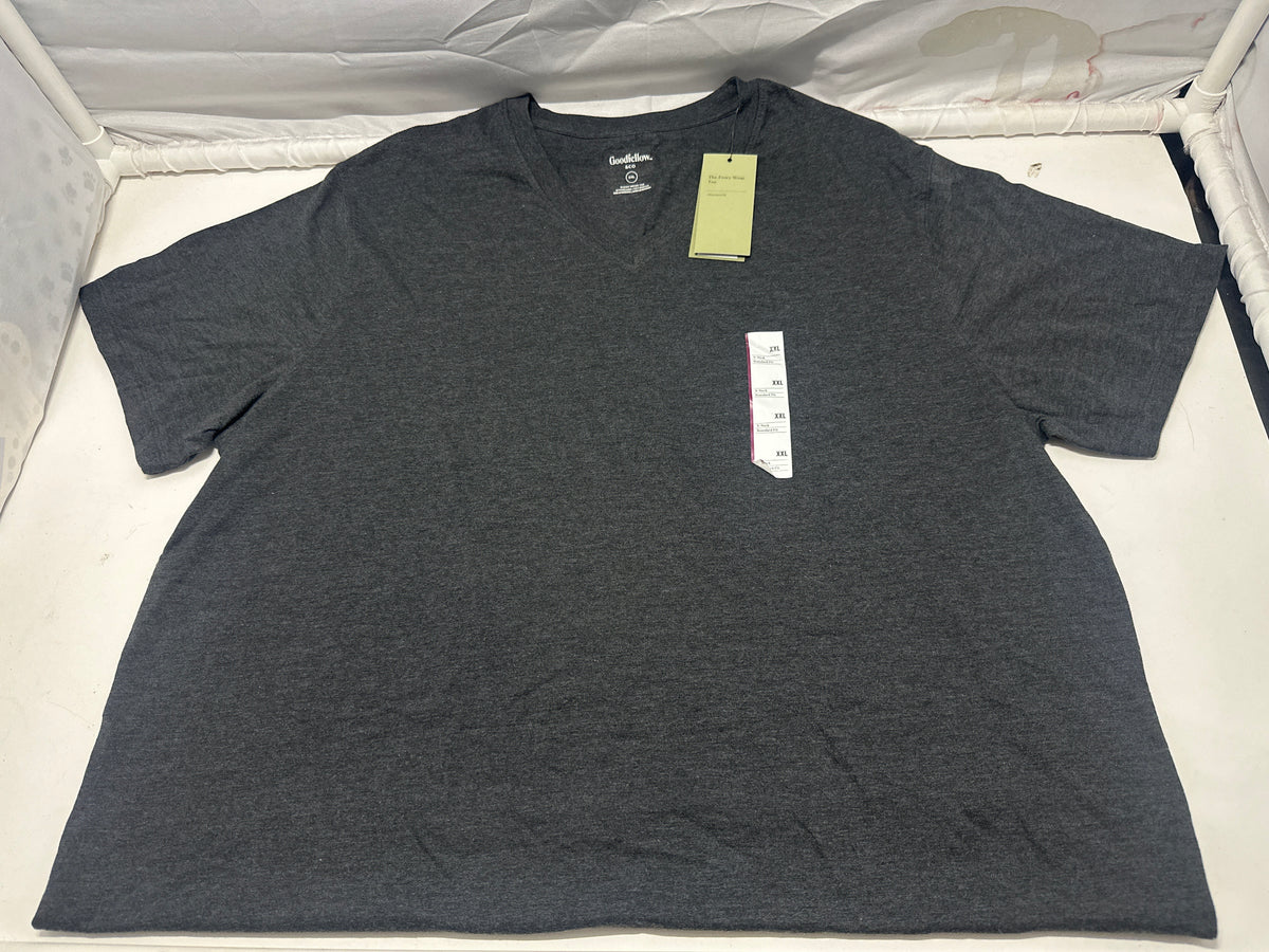 Goodfellow & Co Dark Gray V Neck T Shirt Size XXL product photo 1