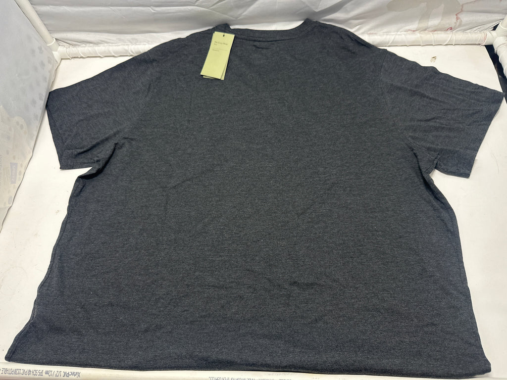 Goodfellow & Co Dark Gray V Neck T Shirt Size XXL product photo 3