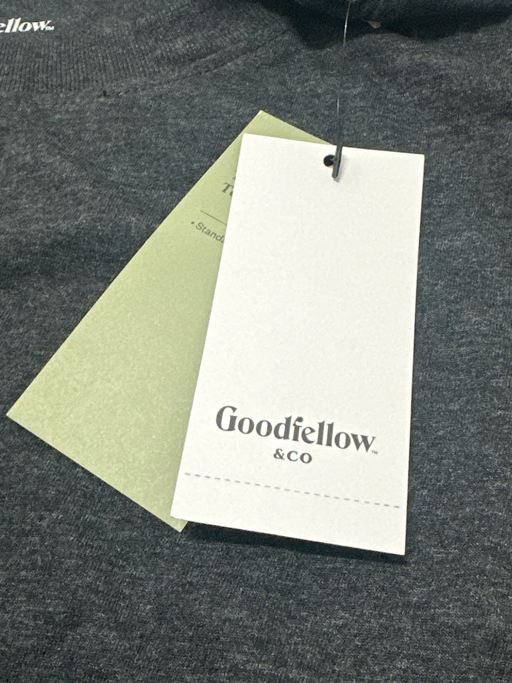 Goodfellow & Co Dark Gray Crew Neck T Shirt Size M product photo 3