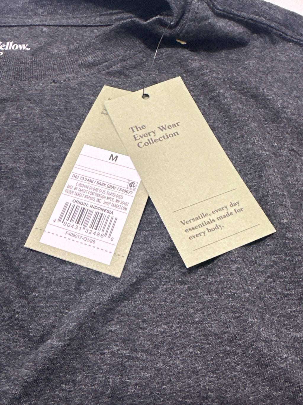 Goodfellow & Co Dark Gray Crew Neck T Shirt Size M product photo 4