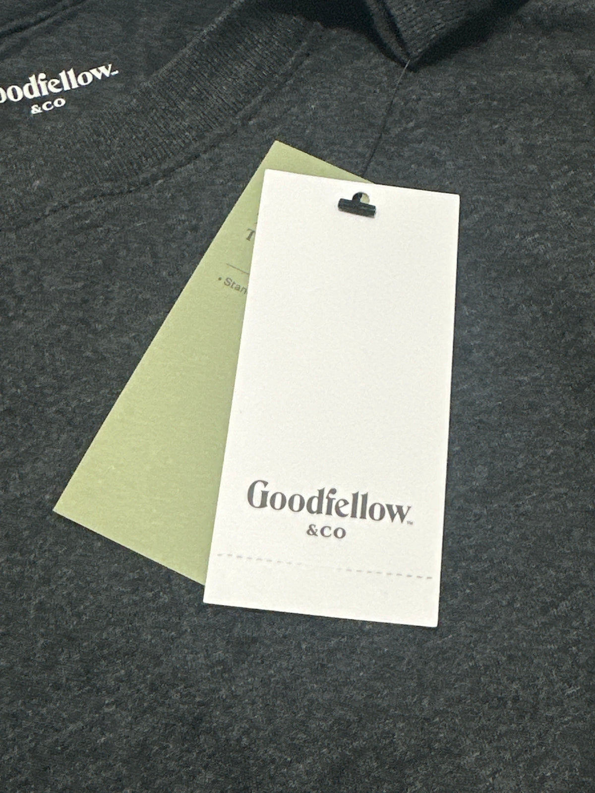Goodfellow & Co Dark Gray Crew Neck T Shirt Size L product photo 4