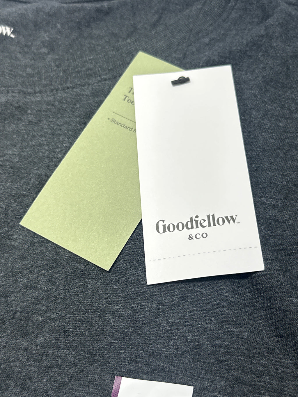 Goodfellow & Co Dark Gray Crew Neck T Shirt Size XL product photo 4