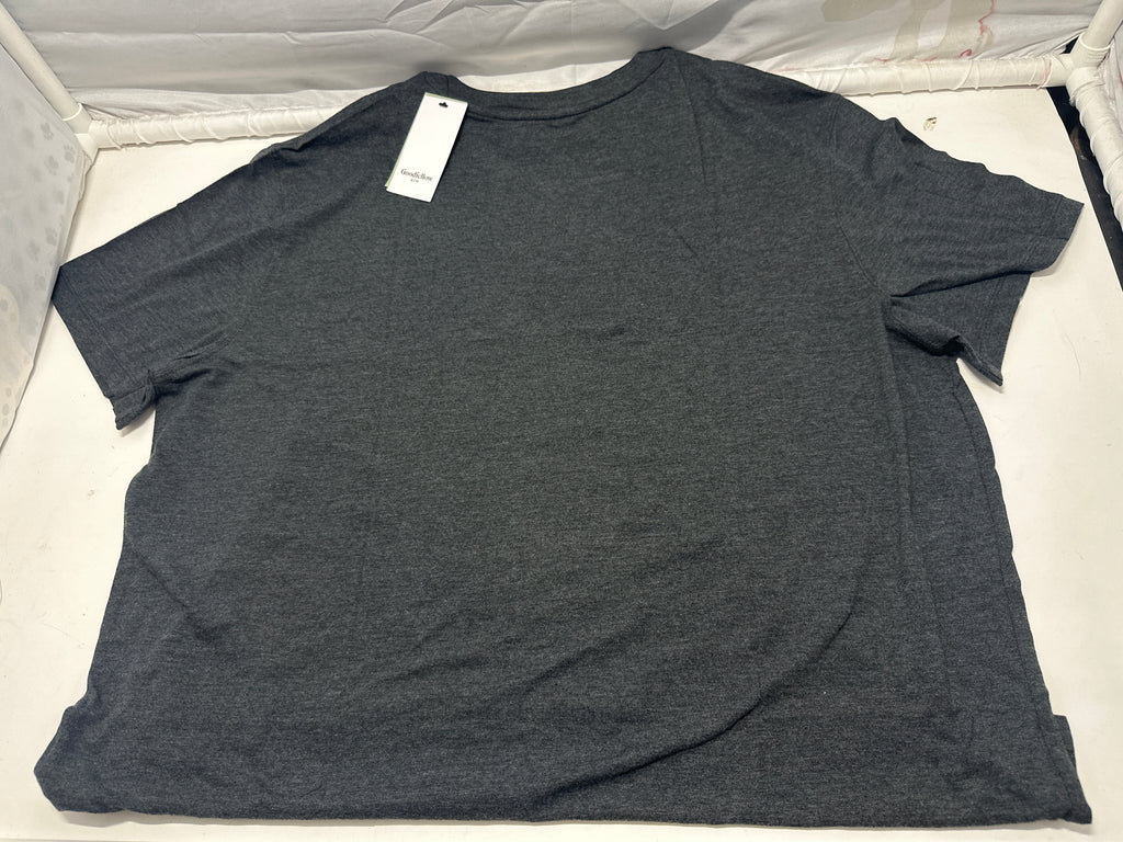 Goodfellow & Co Dark Gray Crew Neck T Shirt Size XXL product photo 3
