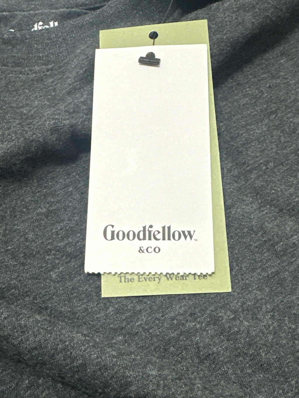 Goodfellow & Co Railroad Gray Crew Neck T Shirt Size S