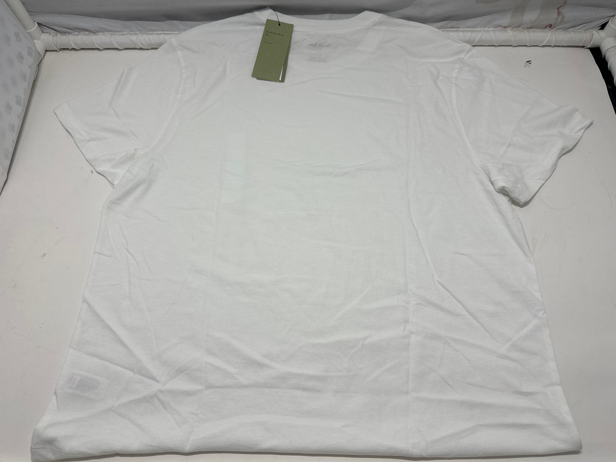 Goodfellow & Co White Crew Neck T Shirt Size L product photo 3