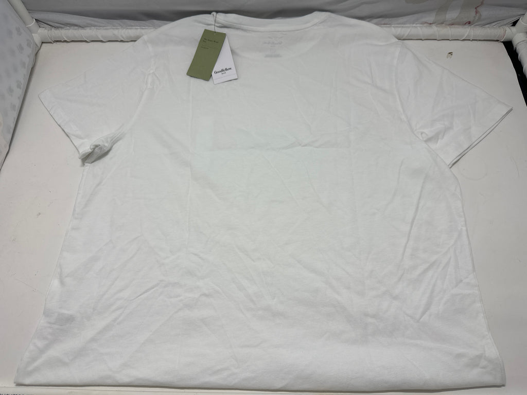 Goodfellow & Co White Crew Neck T Shirt Size XL product photo 3