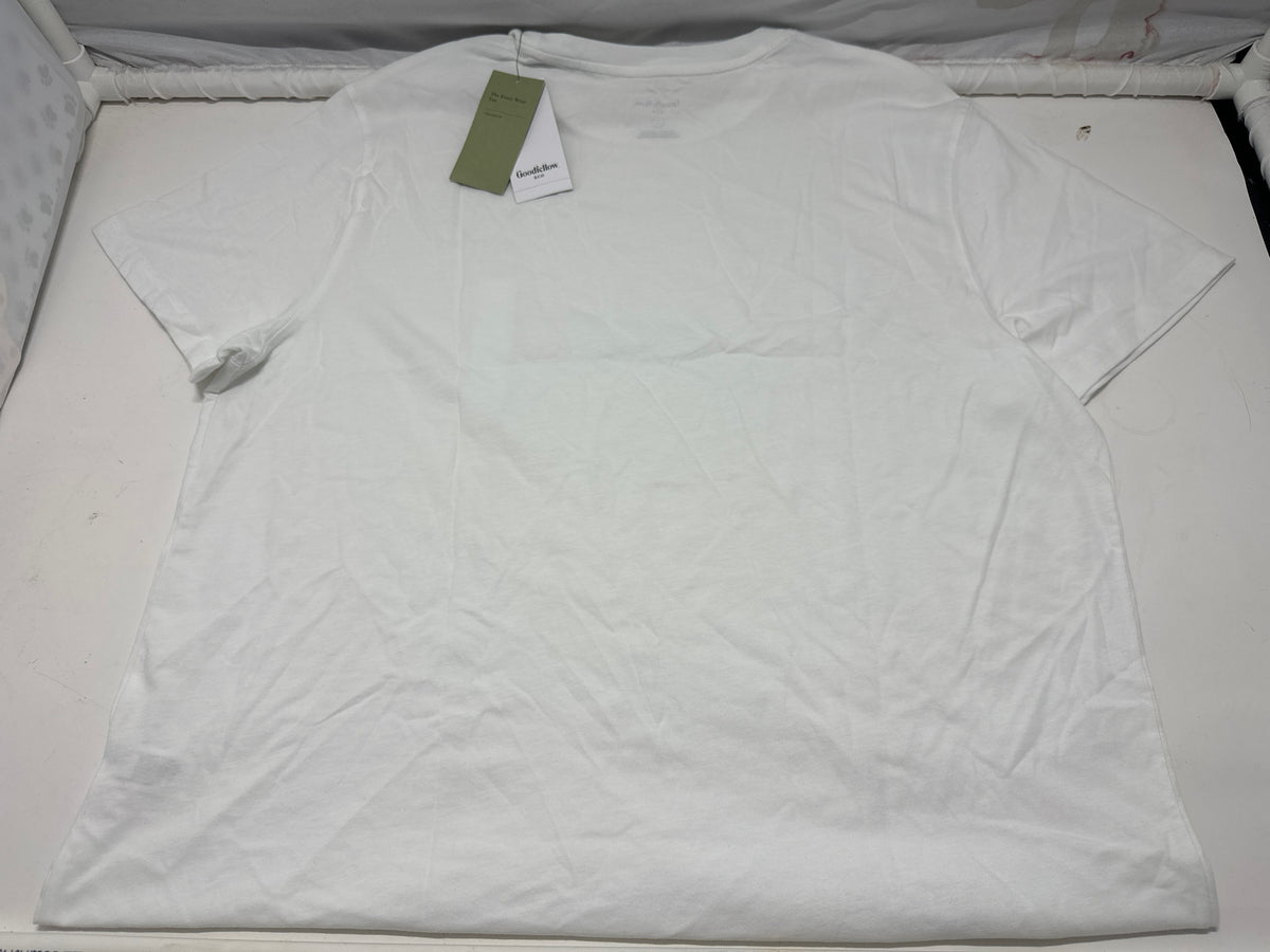 Goodfellow & Co White Crew Neck T Shirt Size XL product photo 3