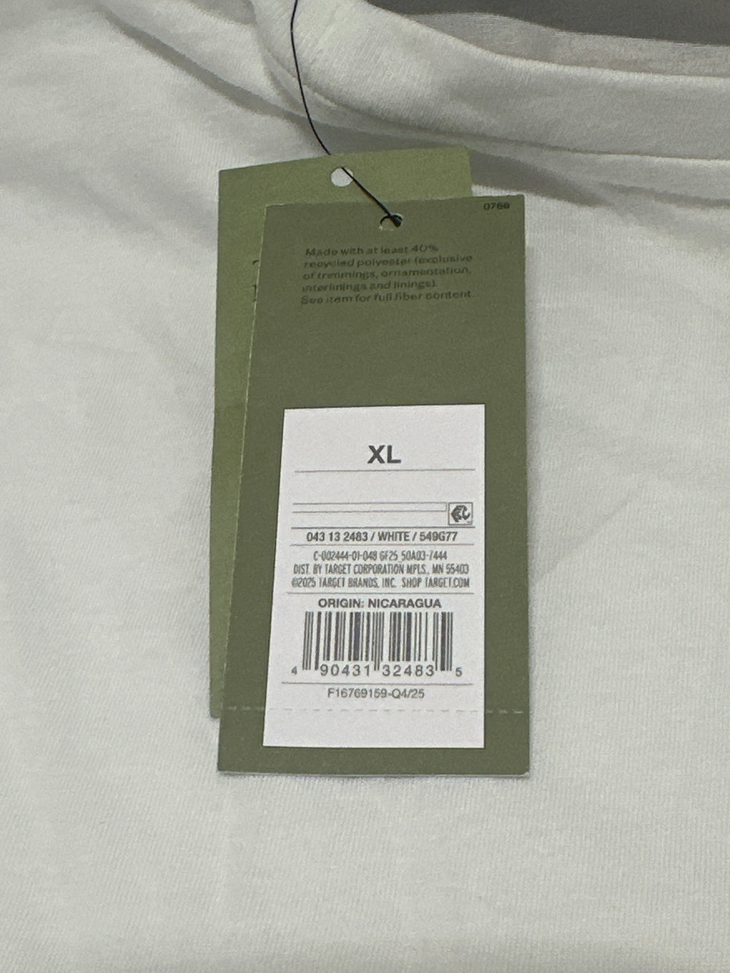 Goodfellow & Co White Crew Neck T Shirt Size XL product photo 5