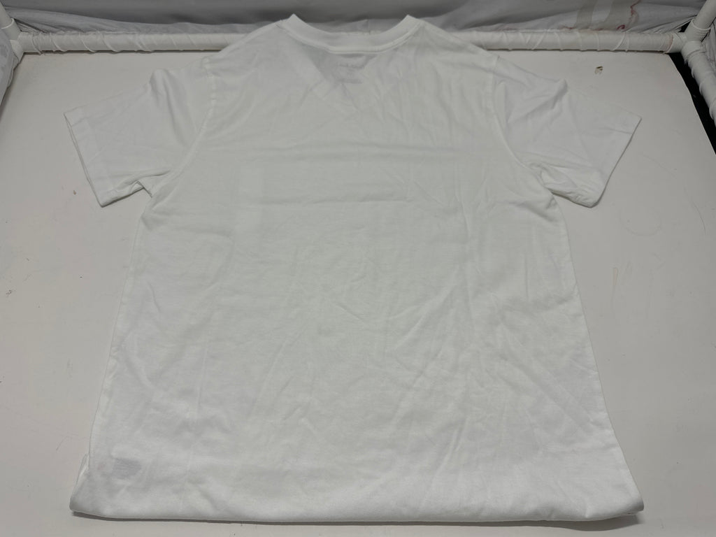Goodfellow & Co White V Neck T Shirt Size S product photo 3
