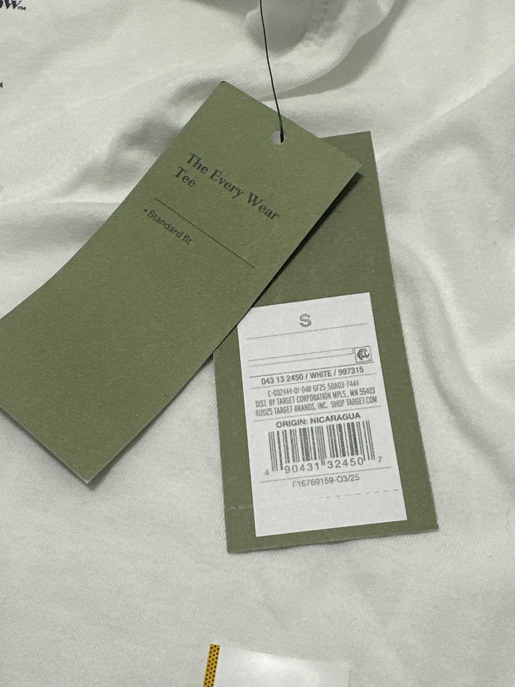 Goodfellow & Co White V Neck T Shirt Size S product photo 5